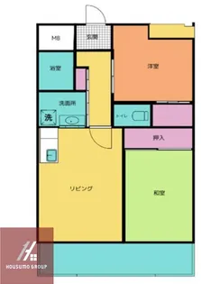 グリーンパーク鶴見【201号室】の間取り