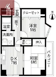 サニーパレス山口【602号室】の間取り