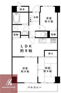 GEパークサイド【4階】の間取り