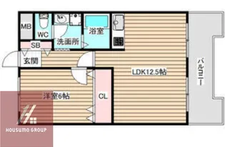 阪神ハイグレードマンション5番館【9階】の間取り