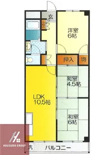 クレセントハイツ鶴見【1階】の間取り