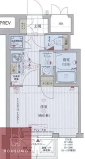 レジュールアッシュ梅田AXIA【10階】の間取り