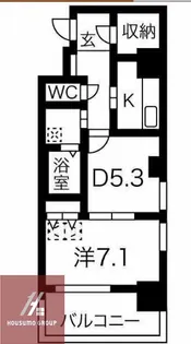 CUORE【701号室】の間取り