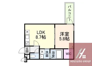 CHARME PARKSIDE Ⅱ【2階】の間取り