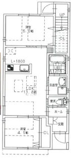 ステイウズキ【1階】の間取り