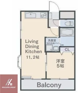 若杉ロイヤルマンション【4階】の間取り