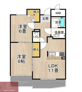 フレアコート京橋【403号室】の間取り