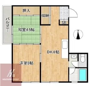 南松竹マンション【4階】の間取り