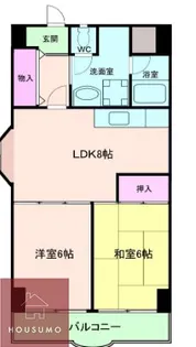 グリーンプラザ【6階】の間取り