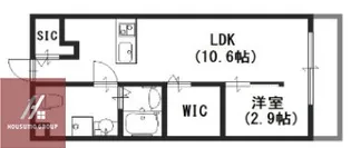 ラージヒル鶴見緑地【1階】の間取り