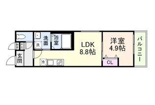 フジパレス杉本町サウス【2階】の間取り