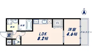 フジパレス城東諏訪Ⅴ番館【2階】の間取り
