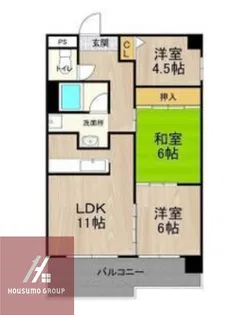 テン・フォーティ【9階】の間取り