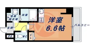 サンロール難波南【5階】の間取り