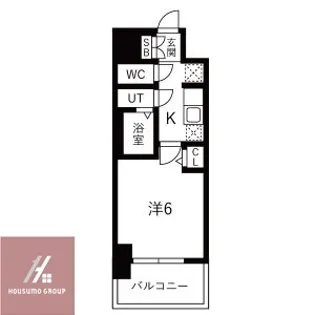 ファステート難波ミライズ【5階】の間取り
