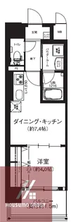 エグゼ難波ザ・ゲート【2階】の間取り
