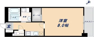 アスヴェル阿波座BLUE EARTH【5階】の間取り