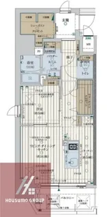 ファーストフィオーレ新町ファジスタ【13階】の間取り