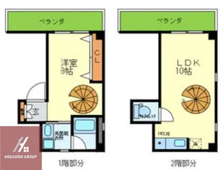 プレシード京橋【1階】の間取り