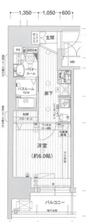 エグゼ難波南【9階】の間取り