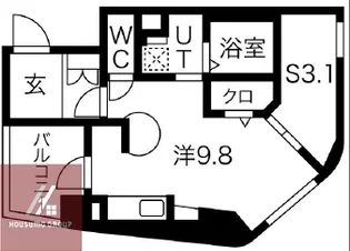 アーバンカーサ難波Ⅲ【3階】の間取り