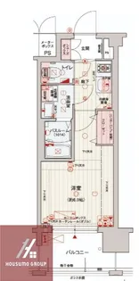 レオンコンフォート梅田北【8階】の間取り