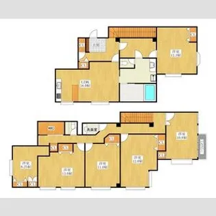 王鴻あびこマンションの間取り