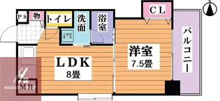 晋栄一番館【5階】の間取り