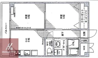扇町亀甲マンション【204号室】の間取り
