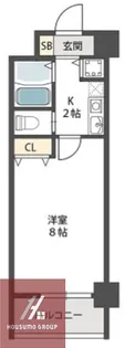 パークヴュー北梅田【404号室】の間取り