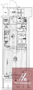 ラヴ心斎橋ウエスト【3階】の間取り