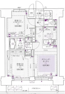 エステムプラザ難波WESTIIプレディア【9階】の間取り