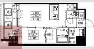 S-RESIDENCE難波西alter【6階】の間取り