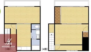 マンション中出【3-4号室】の間取り