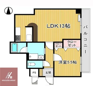 メゾン・ド・シュクレ【6階】の間取り