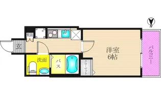ラシュレエグゼ天王寺【5階】の間取り