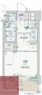 エステムプラザ梅田・扇町公園パークランド【7階】の間取り