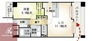 マレ ドゥ カルム【308号室】の間取り