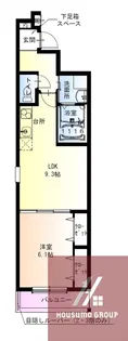 フジパレス今川公園東Ⅰ番館【1階】の間取り