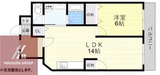 BELLE・DEMEURE【6階】の間取り