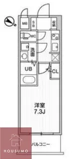 LaDouceur西天満【1003号室】の間取り