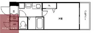 エスリード新梅田【802号室】の間取り