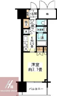 アンビエンテ四ツ橋【6階】の間取り