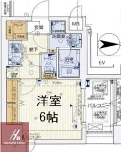 ララプレイス梅田東シエスタ【5階】の間取り
