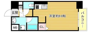 エグゼ大阪ドームⅡ【501号室】の間取り
