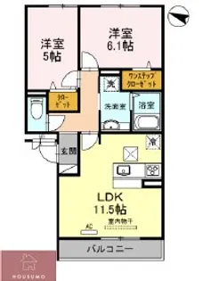 アドバンス【1階】の間取り