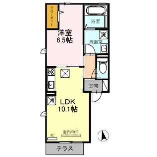 ベルデュールⅡ【1階】の間取り