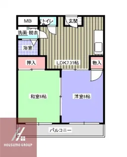 ファミール錦水【3階】の間取り