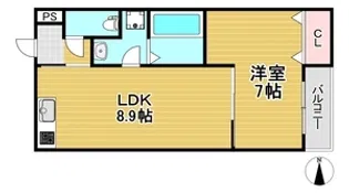 アーバンコート大阪ドーム【2階】の間取り
