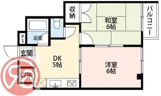 パールハイツ浜【2階】の間取り